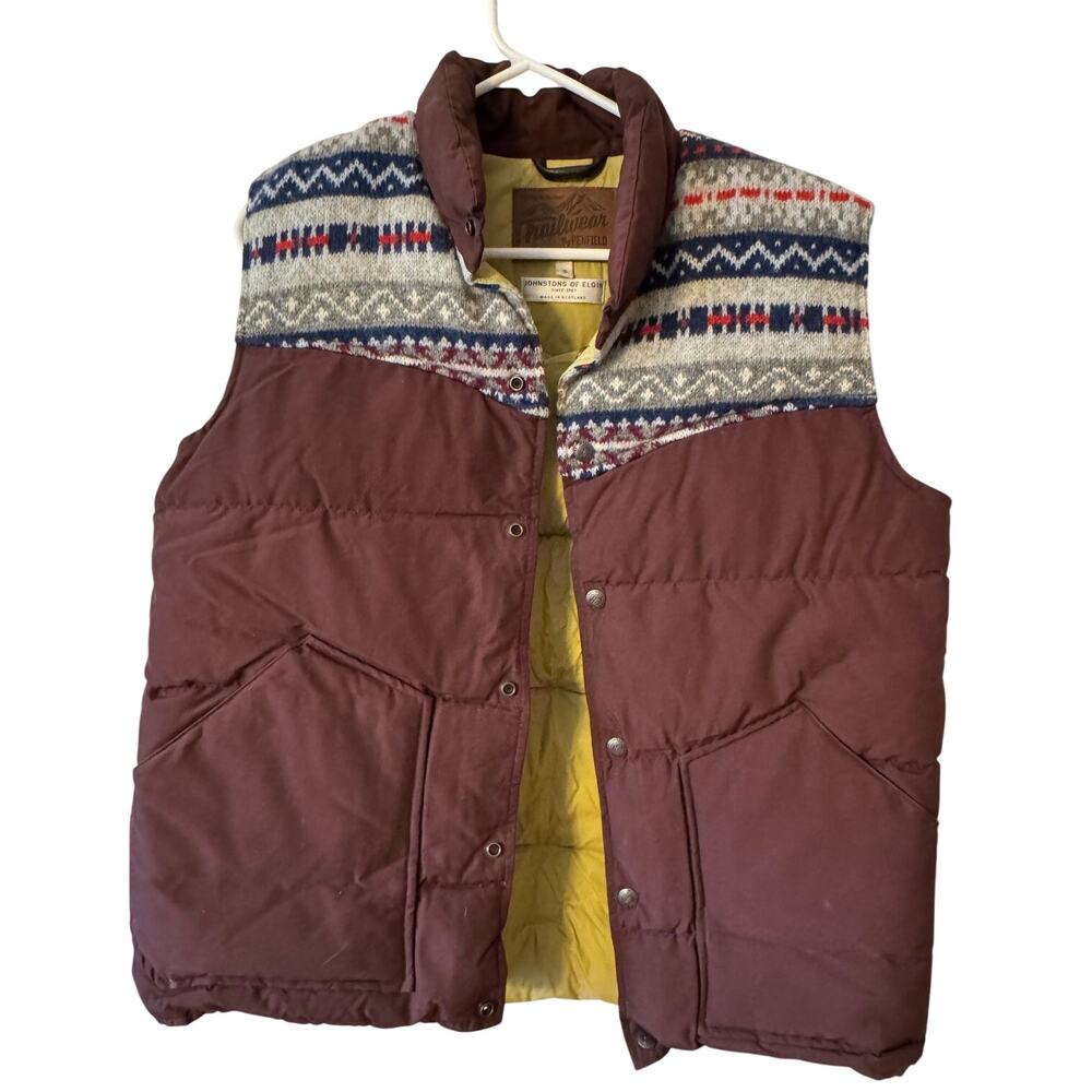 Trailwear by Penfield vest knit wool 80/20 down vest